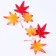 Decor "Autumn twig with leaves" set of 15 pcs., Size 1 pc. - 13.5 × 13 × 0.2 cm
