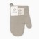 Ethel "Home" mittens, gray color, 26x16 cm, 50%HL, 50%flax