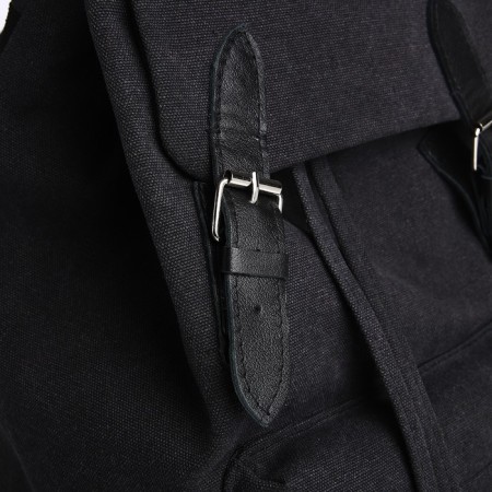 Male City Backpack, Textura, Textile, Black Color-3