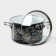 Magia pan, 5.5 l, d = 22 cm, glass cover, induction, black