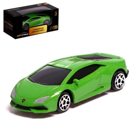Metal machine Lamborghini Huracan LP610-4, 1:64, green color