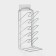 Vertical lid stand, 5 tiers 15 × 16 × 36 cm, color chromium