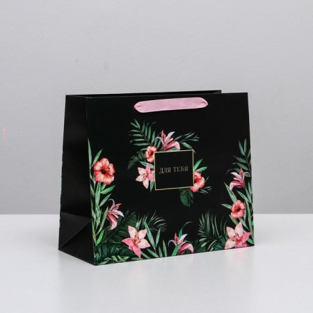 Gift Laminated horizontal package, packaging, “for you”, ml 27 x 23 x 11.5 cm