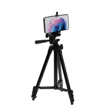Luazon floor tripod, height regulation 34-108 cm, black