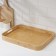 Tray with handles of the share Striata, 46 × 33 × 4.5 cm, bamboo