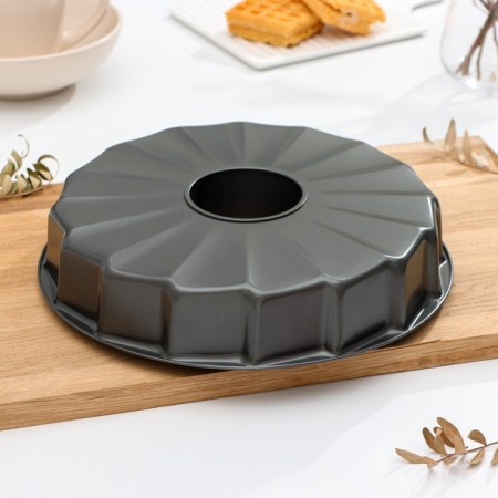Baking form "German cupcake. Slavka ", 29 × 5 cm, anti -stick coating, black color-2