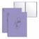 Folder 20 inserts on spirals, A4, 600 μm, Erichkrause "Manga Faces", texture "Sand", purple, mix