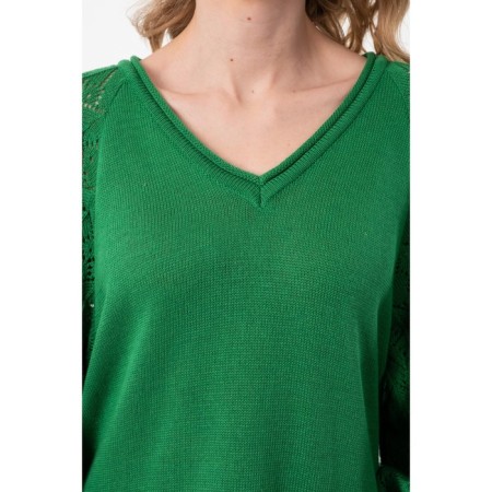Female jumper, size 42, green color-5