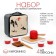 A set for the tea ceremony 9 items, 4 people, a cup of 40 ml, a kettle 250 ml, red