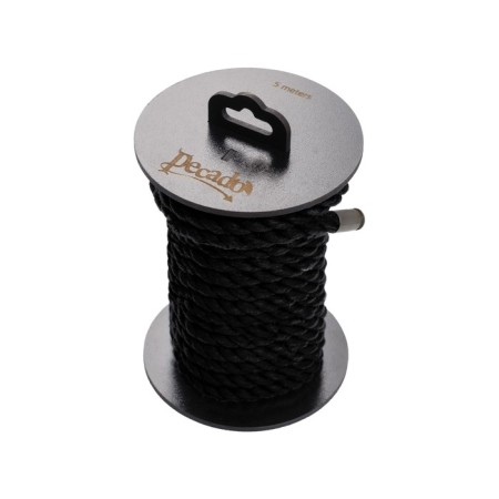 Shibari rope Pecado BDSM, on a coil, cotton, black, 10 m-1