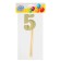 Topper in the “5” cake, set 6 pcs., Mix color