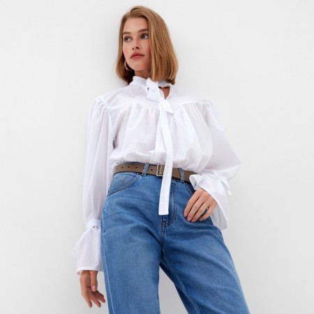 Female blouse minku: enjoy color white, rr 48-3