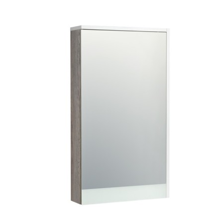Aquaton Emma wardrobe, white color, oak navarra