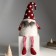 Interior light doll "Dwarf in a red hood in peas" Long legs 22x16x65 cm