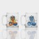 New Year's glass tea mug "Mystical snakes", 320 ml, mix