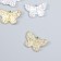 Decor for creativity metal, rhinestones "Butterfly with open wings" mix 1.4x1.9 cm