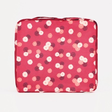 A set of organizers-cosmets on zippers, 6 in 1, color red-2