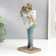 Souvenir Polystone "Lovers. I will carry you in my arms" Blue and white for bronze 26x9x16 cm