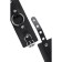 Handcuffs Pecado BDSM, from thick leather with eyelets, genuine leather, black