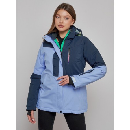 Ski jacket female, size 44, purple color-8