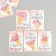 Cardboard Biro "Happy Birthday. Bouquet" set 10 pcs (5 types) 4x6 cm