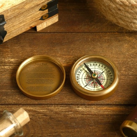Compass "Admiral" Brass 5.5x5.5x2 cm-1