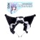 Carnival rim "cat" anime with ruffles, black color