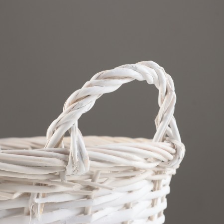 A set of baskets of 3 pcs, d39xh26 cm, d33xh23 cm, d27xh20 cm, white, willow-4