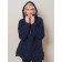 Female hoodies, size 44, dark blue color