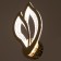 Bra 1830/1GD LED 24W 4000K chrome gold 17x7.5x28 cm