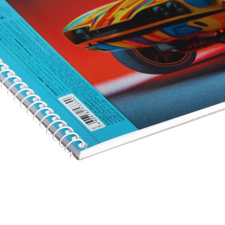 A4 drawing album, 24 sheets on the crest "Dynamic Auto", Cover Metalized Cardboard, Selective Lac, Mix-9