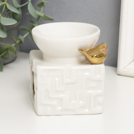 Aroma lamp ceramics "Golden Figure" 9,5x7.5x7.5 cm, mix-2