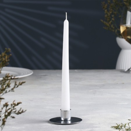 Circle Circle Circle for one candle, 7x3 cm, chrome