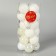 Set of balls plastic D-4 cm, 24 pcs "Birlant" cod shine, white