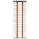 Blinds wooden, size 60x160 cm, color wenge