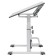 Polini Kids set growing transformer + adjustable stool, white-gray color