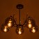 ARISA chandelier 5he27 40W black-silver 60x60x40 cm