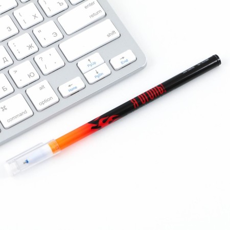Pen meed blue paste 0.5 mm with a cap "I am fire"-2
