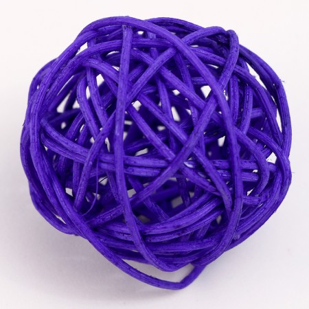 Decorative ball from the vine, set 6 pcs, size 1 pc 5 cm, color mix-2