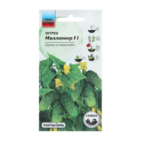 Cucumber seeds "Millionaire F1", 5 pcs