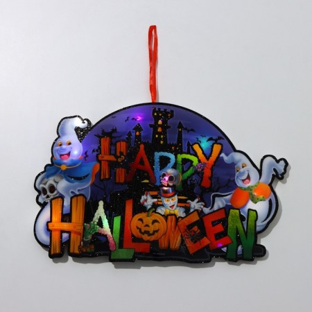 Decorative luminous jewelry (suspension) of "Otkhozy Halloween" 25x20.5 cm-5