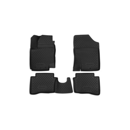 3D mats in the Hyundai I20 Salon 2009-2016 4 pcs. (polyurethane)
