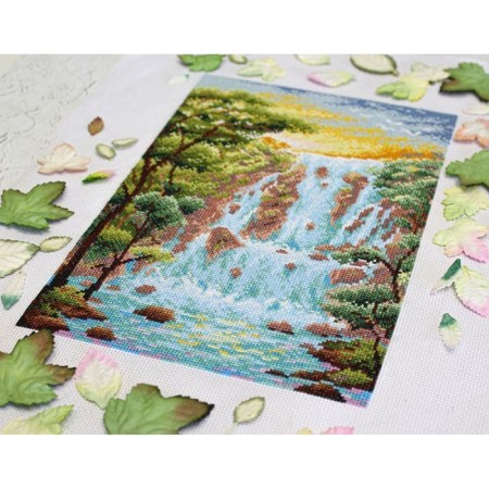 Set for embroidery "Cool waterfall"-3
