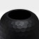Vase for flowers "Sarah" made of black glass 22 x 20 x 20 cm