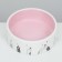 Ceramic Love and Cats bowl 300 ml 12.5 x 4.5 cm, pink-white