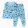 Pajamas for boys, blue color/sharks, height 128 cm
