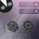 Cardigan clamp "Flowers", black-gray color in black silver