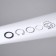 Ring set 5 pieces "perfect fingers" sophistication, white color in ferrous-silver metal
