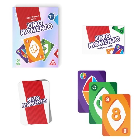 The board game to the reaction and attention "Umo Momento", 70 cards, 7+-1