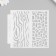 Stencil of phono plastic "Textures" 13x13 cm